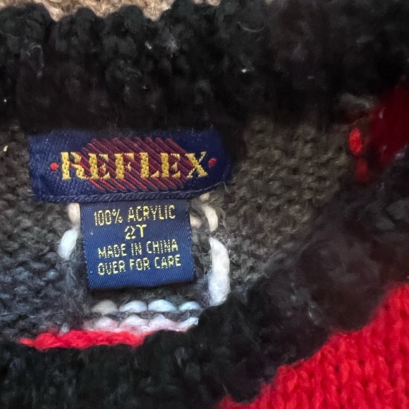 Vintage 90s Acrylic Car Sweater 2T - Picture 2 of 3